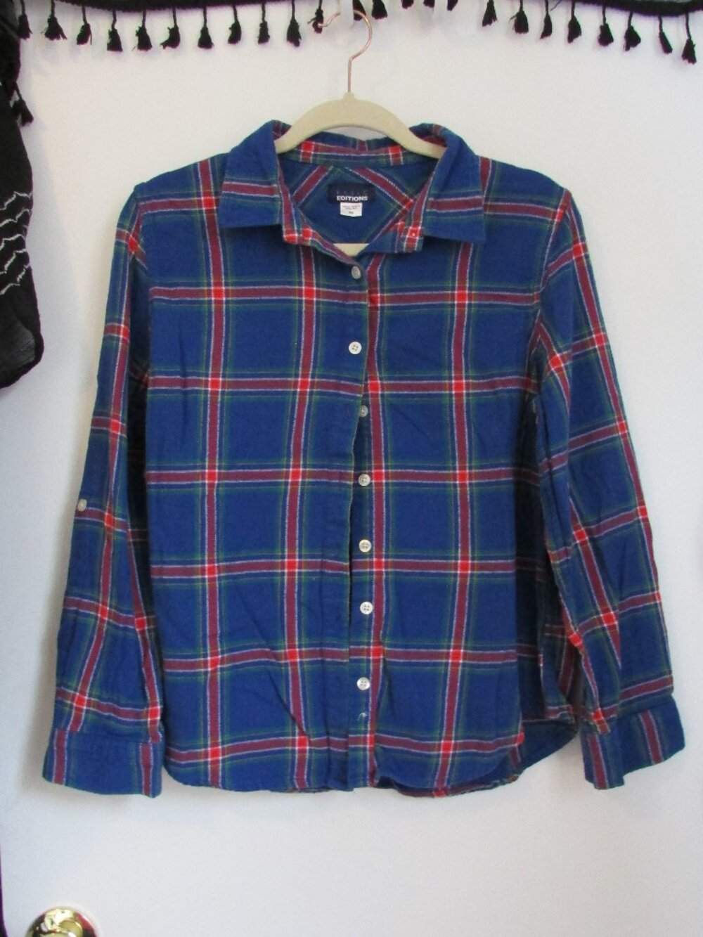 Basic Editions Blue Plaid Shirt
